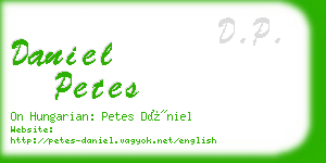 daniel petes business card